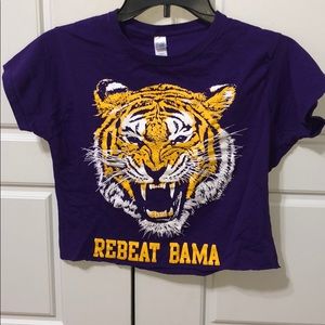 Cropped “Rebeat Bama” LSU Top